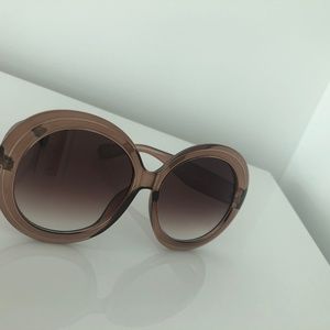 Large Round Oversize Vintage Sunglasses